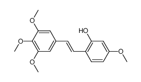 (E)-1-(2-hydroxy-4-methoxyphenyl)-2-(3,4,5-trimethoxyphenyl)ethene结构式