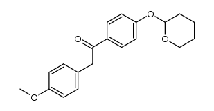 4-methoxybenzyl 4-(2-tetrahydropyranyloxy)phenyl ketone Structure