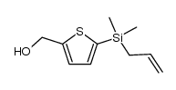 2-allyldimethylsilyl-5-hydroxymethylthiophene结构式