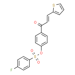 4-[3-(2-THIENYL)ACRYLOYL]PHENYL 4-FLUOROBENZENESULFONATE structure