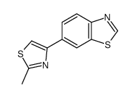 6-(2-methyl-1,3-thiazol-4-yl)-1,3-benzothiazole结构式