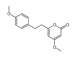 4-methoxy-6-[2-(4-methoxyphenyl)ethyl]pyran-2-one结构式