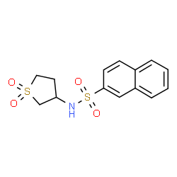 N-(1,1-dioxidotetrahydrothiophen-3-yl)naphthalene-2-sulfonamide结构式