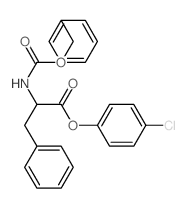 (4-chlorophenyl) 3-phenyl-2-phenylmethoxycarbonylamino-propanoate Structure