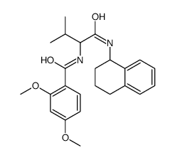 Benzamide, 2,4-dimethoxy-N-[2-methyl-1-[[(1,2,3,4-tetrahydro-1-naphthalenyl)amino]carbonyl]propyl]- (9CI) structure