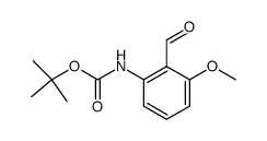 tert-butyl N-(2-formyl-3-methoxyphenyl)carbamate结构式