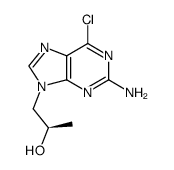 (R)-1-(2-amino-6-chloro-9H-purin-9-yl)propan-2-ol Structure