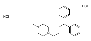 1-(4,4-diphenylbutyl)-4-methylpiperazine,dihydrochloride结构式