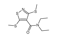 N,N-Diethyl-3,5-bis(methylthio)-4-isothiazolecarboxamide结构式