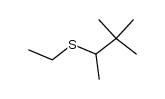 Ethyl 3,3-dimethyl-2-butyl sulfide结构式