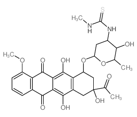 Daunomycin, 3-(3-methyl-2-thio-ureido)- structure