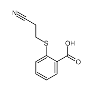 2-(2-cyanoethylsulfanyl)benzoic acid结构式