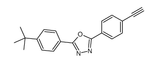 2-(4-tert-butylphenyl)-5-(4-ethynylphenyl)-1,3,4-oxadiazole结构式