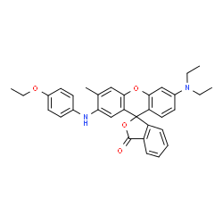 6'-Diethylamino-3'-methyl-2'-(p-phenetidino)spiro[isobenzofuran-1(3H),9'-[9H]xanthen]-3-one structure