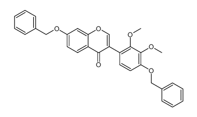 4',7-Dibenzyloxy-2',3'-dimethoxyisoflavon结构式