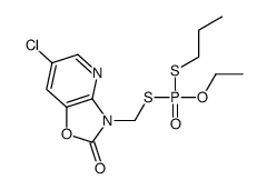 6-chloro-3-[[ethoxy(propylsulfanyl)phosphoryl]sulfanylmethyl]-[1,3]oxazolo[4,5-b]pyridin-2-one结构式