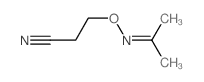 3-(propan-2-ylideneamino)oxypropanenitrile Structure