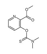 3-dimethylthiocarbamoyloxy-pyridine-2-carboxylic acid methyl ester结构式