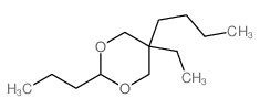 1,3-Dioxane,5-butyl-5-ethyl-2-propyl- Structure