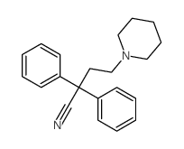 2,2-diphenyl-4-(1-piperidyl)butanenitrile Structure