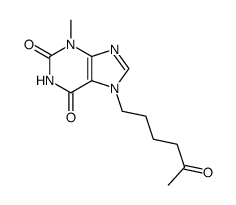 3-methyl-7-(5-oxo-hexyl)-3,7-dihydro-purine-2,6-dione结构式