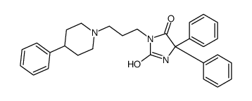 5,5-diphenyl-3-[3-(4-phenylpiperidin-1-yl)propyl]imidazolidine-2,4-dione结构式