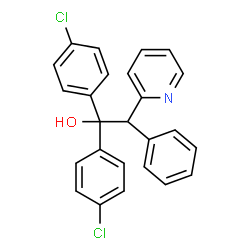 1-Di(4-chlorophenyl)-1-phenyl-2-(2-pyridyl)ethanol Structure