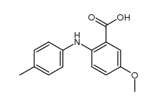 5-methoxy-4'-methyl-N-phenylanthranilic acid Structure