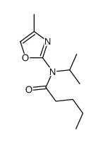 N-(4-methyl-1,3-oxazol-2-yl)-N-propan-2-ylpentanamide结构式