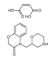 2-(4H-2,3-dihydro-1,4-benzoxazin-3-one-4-ylmethyl)morpholine hydrogen maleate Structure