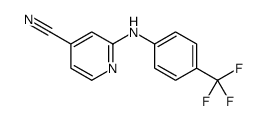 2-(4-(trifluoromethyl)phenylamino)isonicotinonitrile Structure