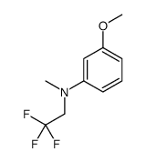 3-methoxy-N-methyl-N-(2,2,2-trifluoroethyl)aniline Structure