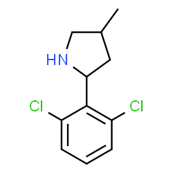 Pyrrolidine, 2-(2,6-dichlorophenyl)-4-methyl- (9CI)结构式