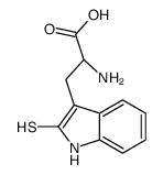 (2S)-2-amino-3-(2-sulfanyl-1H-indol-3-yl)propanoic acid Structure