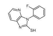 3-(2-fluorophenyl)-1H-imidazo[4,5-b]pyridine-2-thione Structure