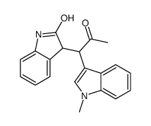 3-[1-(1-methylindol-3-yl)-2-oxopropyl]-1,3-dihydroindol-2-one Structure