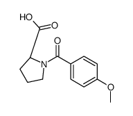 N-(4-Methoxybenzoyl)-L-proline结构式