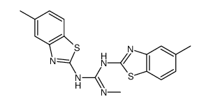 2-methyl-1,3-bis(5-methyl-1,3-benzothiazol-2-yl)guanidine Structure