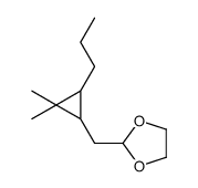 2-[(2,2-dimethyl-3-propylcyclopropyl)methyl]-1,3-dioxolane Structure