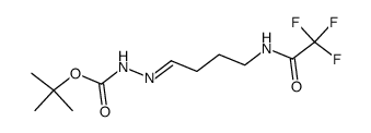 tert-butyl 2-{4-[(trifluoroacetyl)amino]butylidene}hydrazinecarboxylate结构式