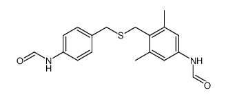 N-[4-(4-Formylamino-benzylsulfanylmethyl)-3,5-dimethyl-phenyl]-formamide Structure