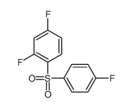 2,4-difluoro-1-(4-fluorophenyl)sulfonylbenzene结构式