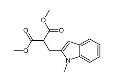 dimethyl 2-[(1-methylindol-2-yl)methyl]propanedioate Structure