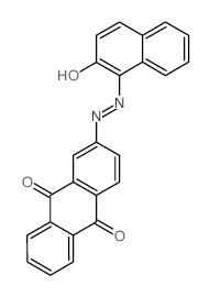 9,10-Anthracenedione,2-[2-(2-hydroxy-1-naphthalenyl)diazenyl]- Structure