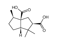 (3aR)-1.1.4c-trimethyl-(6acH)-hexahydro-3H-pentalene-dicarboxylic acid-(2c.3ar)结构式