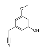 Benzeneacetonitrile, 3-hydroxy-5-methoxy- (9CI)结构式