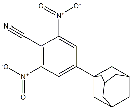 2,6-Dinitro-4-(tricyclo[3.3.1.13,7]decan-1-yl)benzonitrile结构式