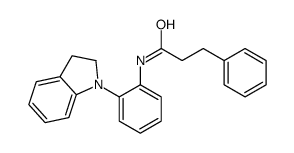 N-[2-(2,3-dihydroindol-1-yl)phenyl]-3-phenylpropanamide Structure