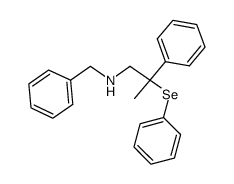 N-benzyl-2-phenyl-2-(phenylselanyl)propan-1-amine结构式