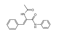 α-acetamidocinnamanilide结构式